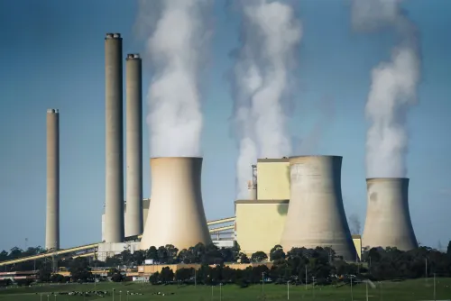 Power generation stainless steel components including turbine blades, industrial piping, and heat exchanger systems in a power plant